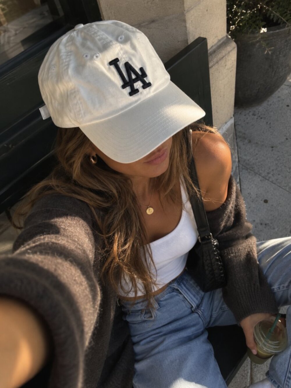 White Women's LA Dodgers Baseball Cap